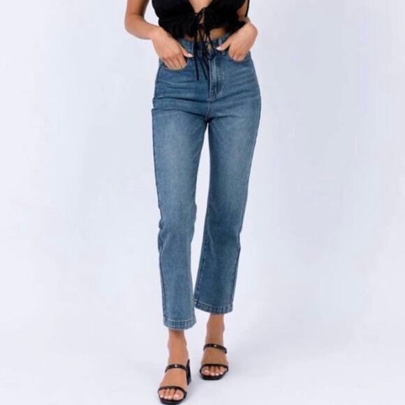 Princess Polly NWT Theral Straight Leg Jeans - size 10 - Picture 1 of 10